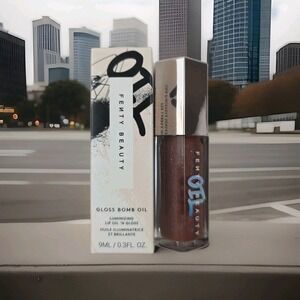 Fenty Beauty Gloss Bomb Oil 'N Gloss- Luminizing 03 Rose Amber - New in Box